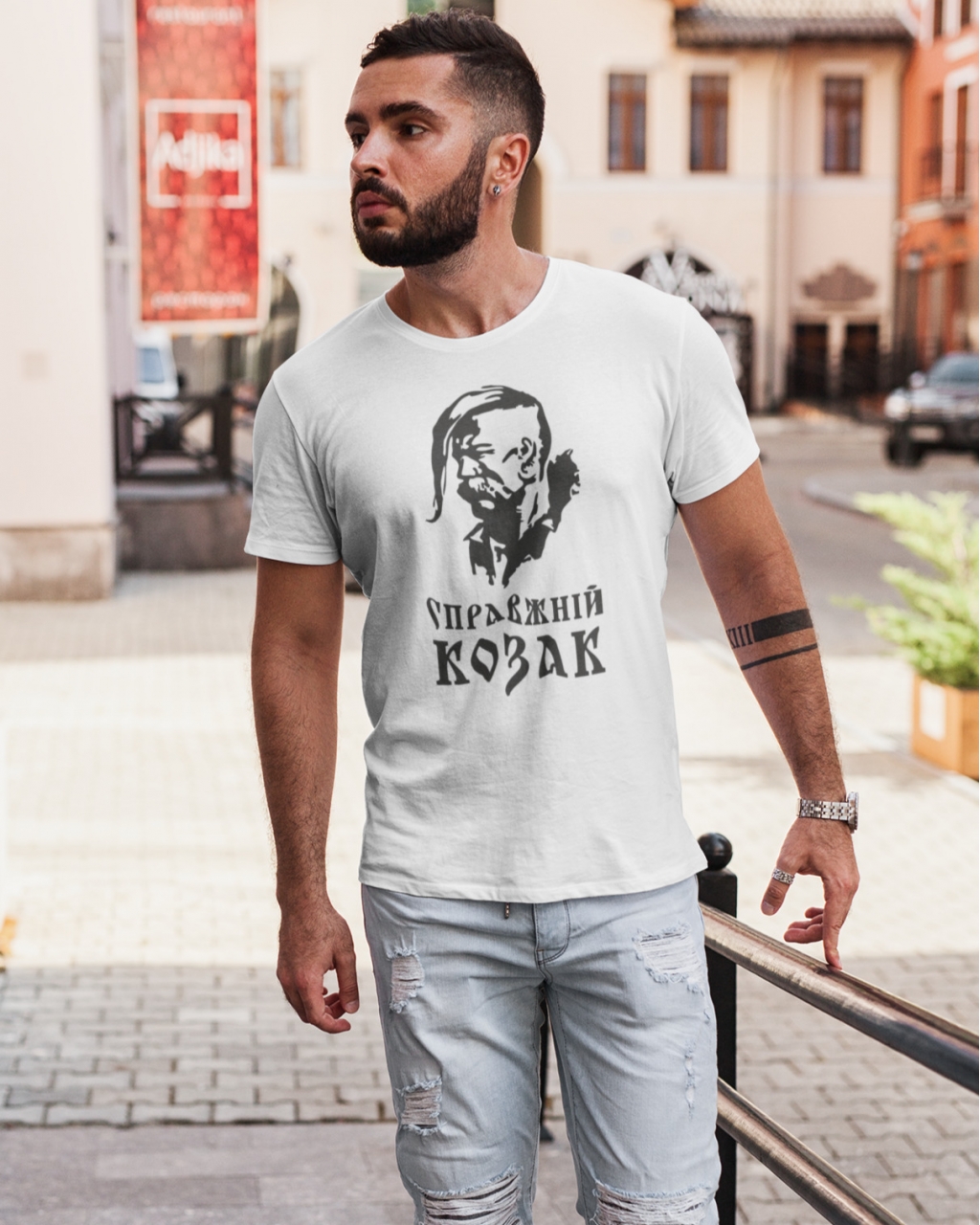 Чоловіча  футболка Справжнiий козак Mishe 111000205