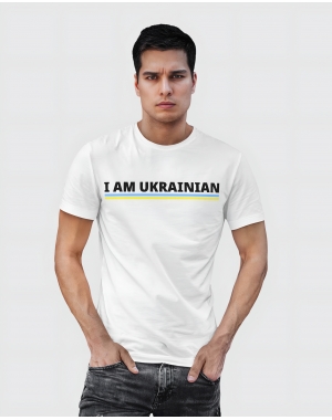 Чоловіча чорна футболка I'm Ukrainian Mishe 1110002626