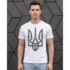 Чоловіча футболка з гербом і з патронами Mishe 11100077-1 Біла