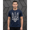 Чоловіча футболка з гербом і з патронами Mishe 11100077 синя