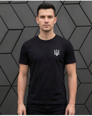 Чоловіча патріотична футболка з Гербом Mishe 1110008 чорний