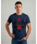 Мужская футболка с красным Гербом Mishe 11100099-3 синяя