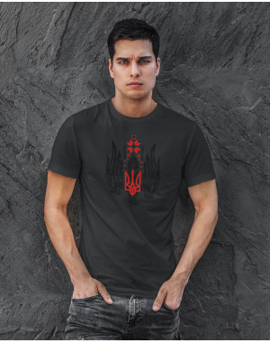 Чоловіча футболка з червоним гербом Mishe 11100099