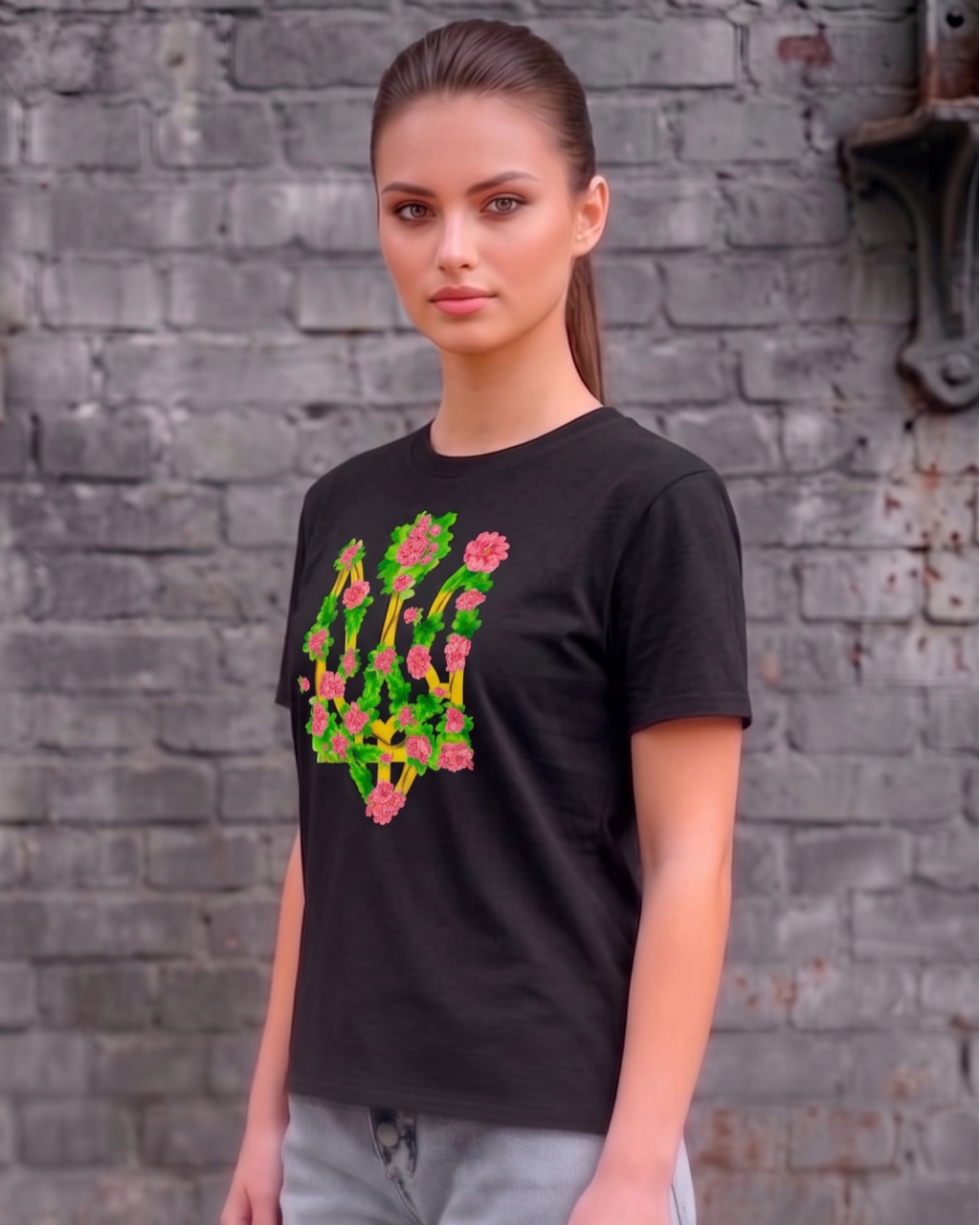 Футболка женская с рисунком герба Mishe 21100098