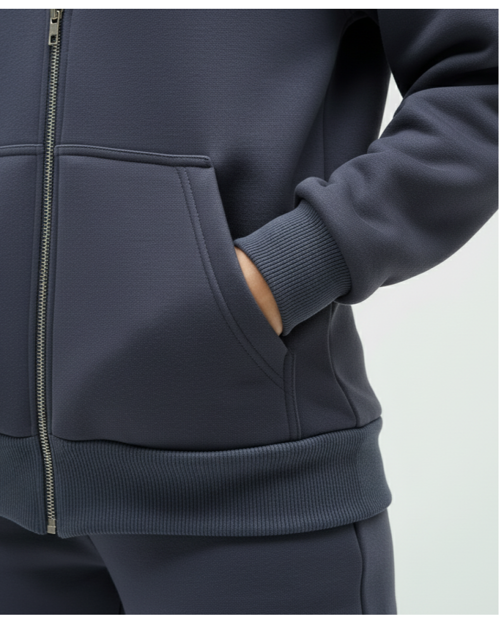 Жіноче худі тепле сіре на змійці Mishe 22320002