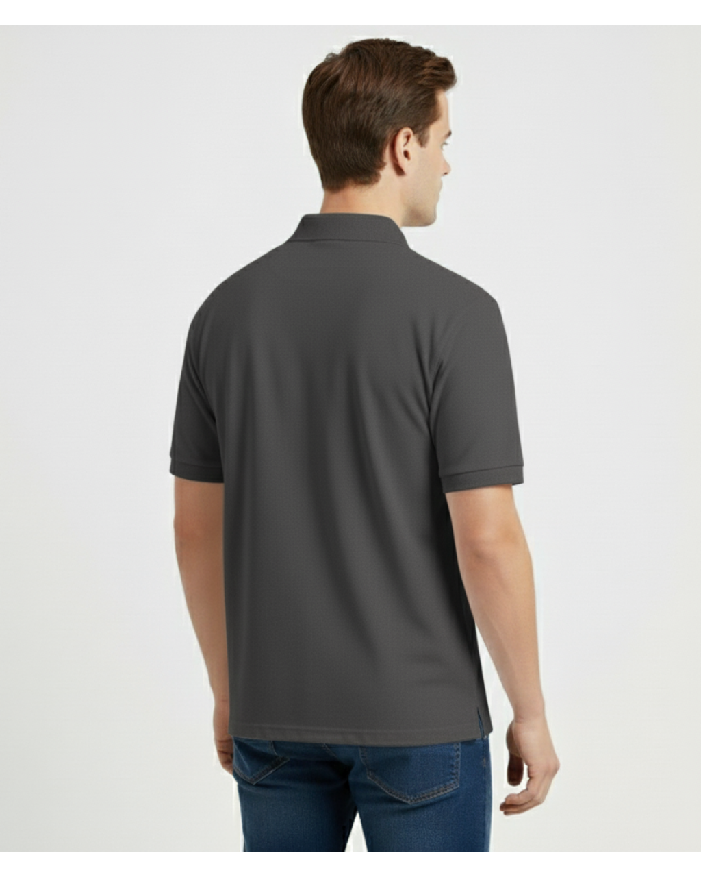 Чоловіча футболка-поло сіра