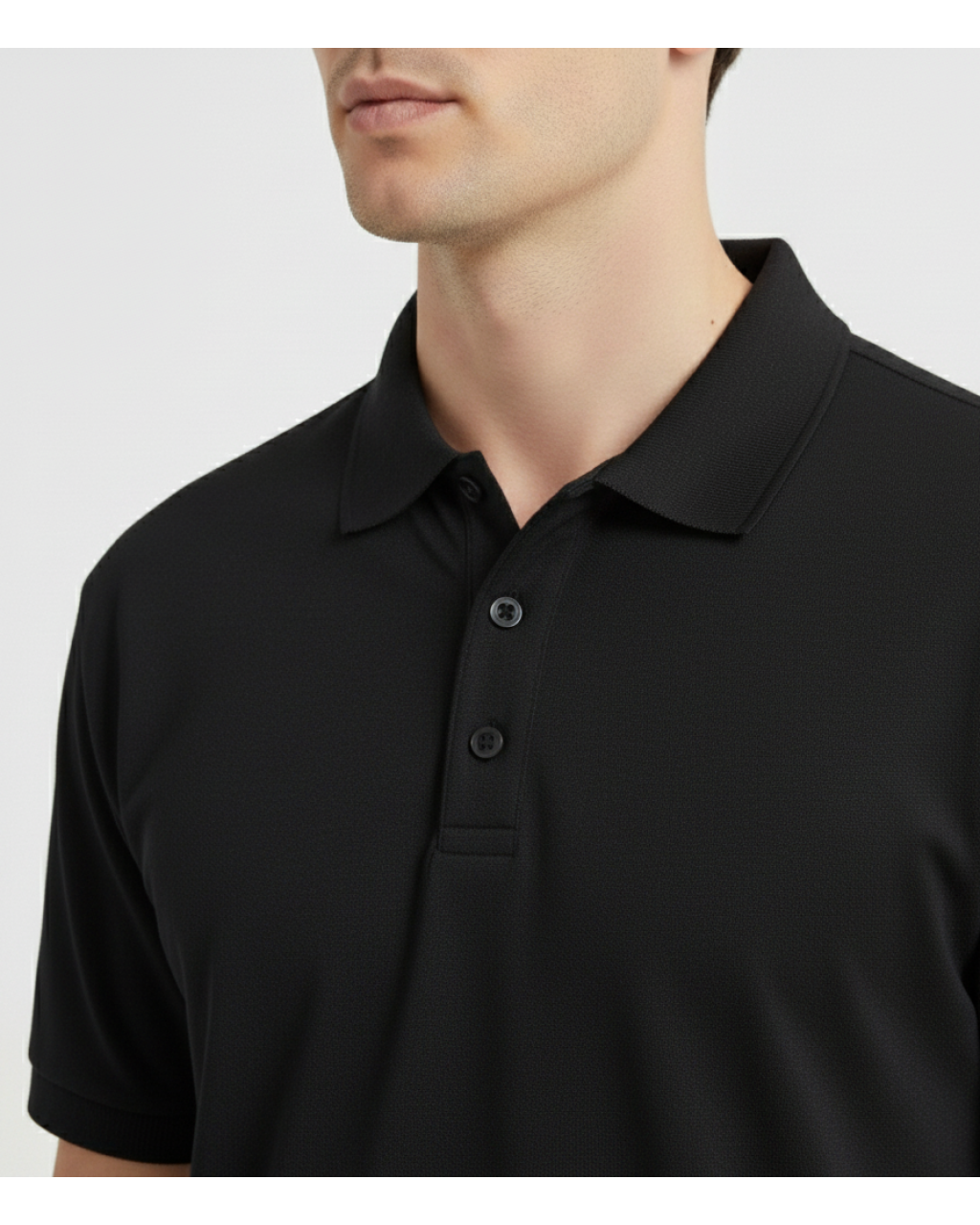 Чоловіча футболка-поло чорного кольору
