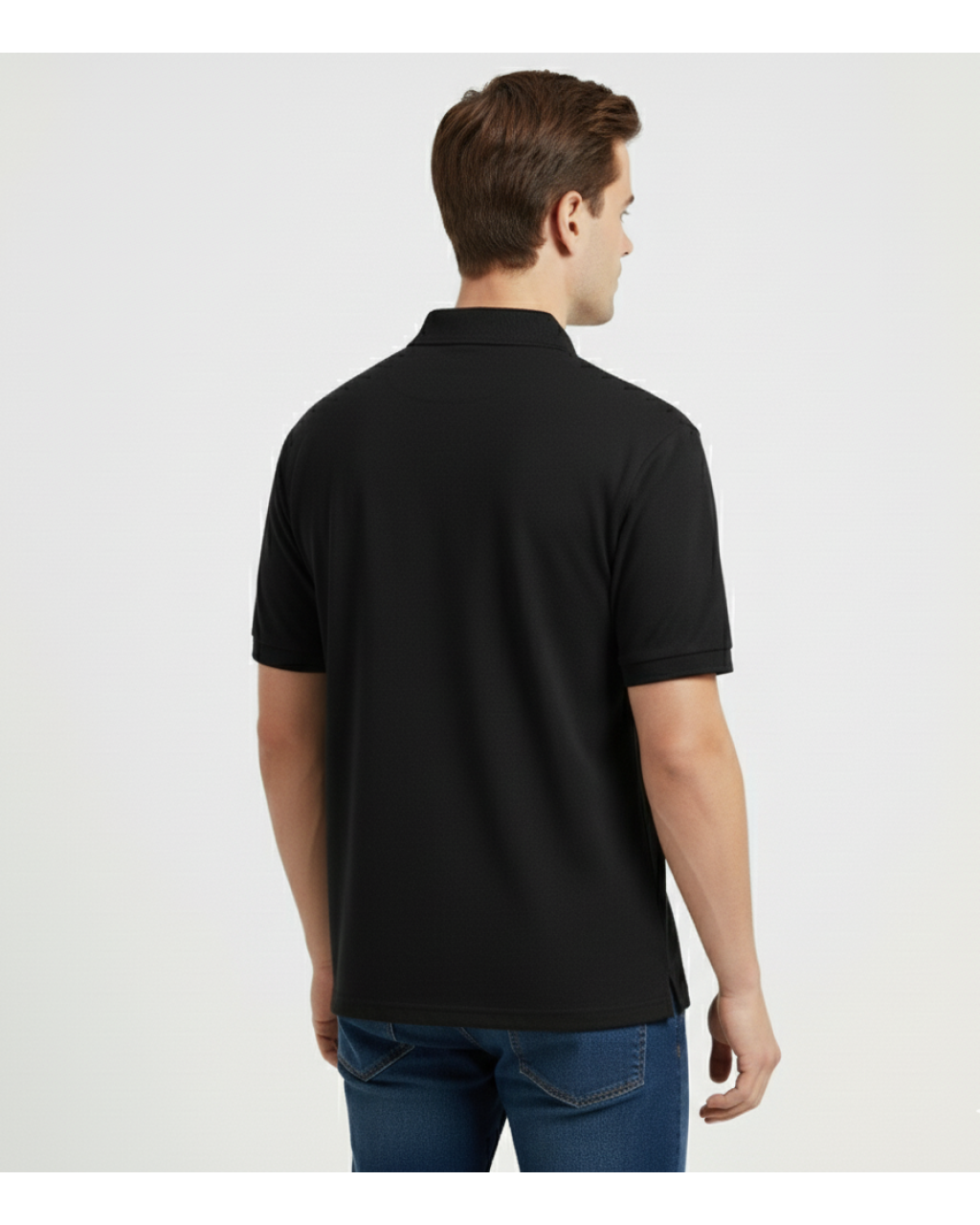 Чоловіча футболка-поло чорного кольору