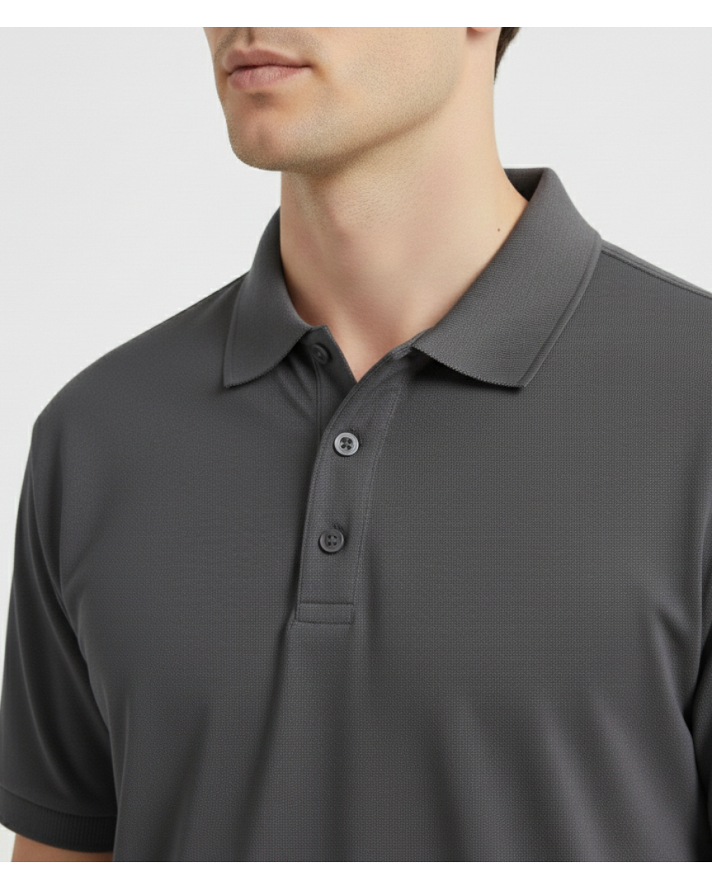 Чоловіча футболка-поло сіра