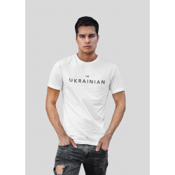 Чоловіча чорна футболка I'm Ukrainian Mishe 111000112