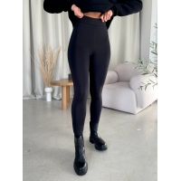 Теплі лосини дайвінг на флісі чорні Merlini Бельвес