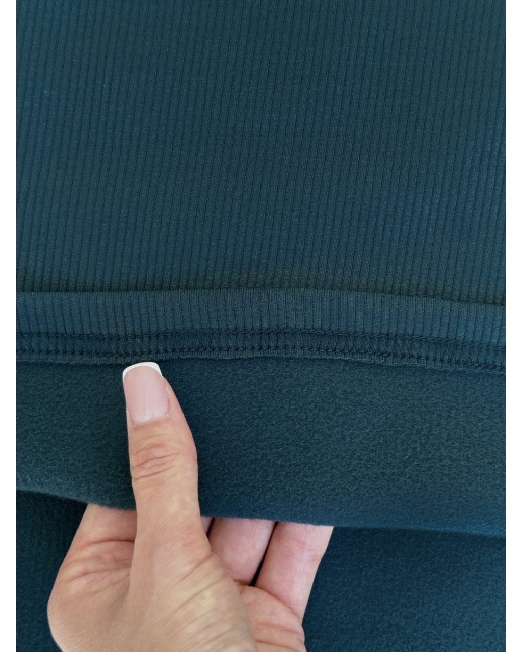 Безшовні теплі лосини на флісі зелені Merlini Вакка без швів