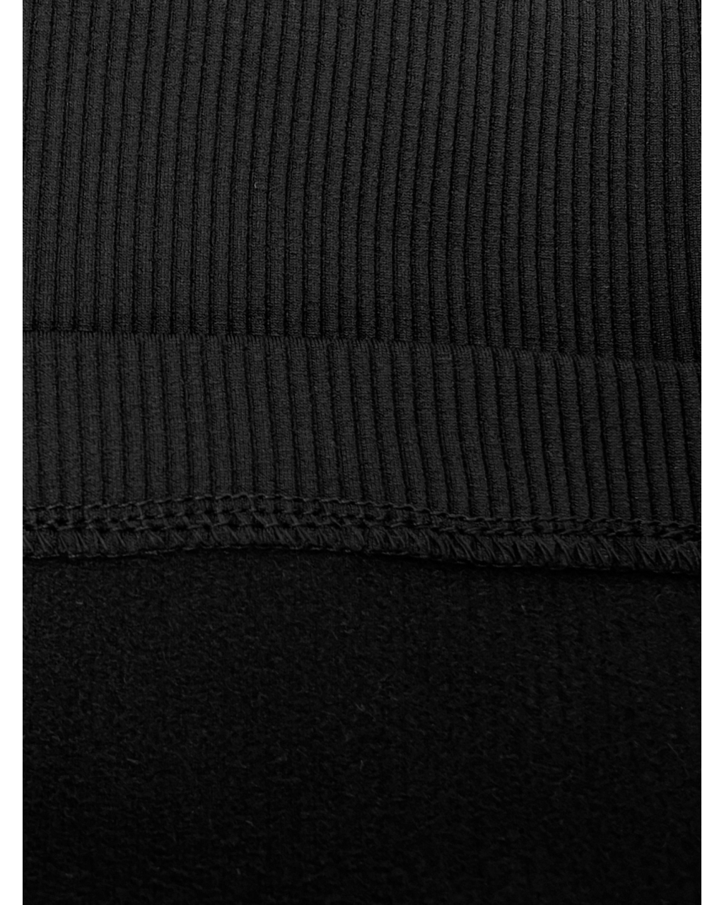 Теплое длинное платье в рубчик на флисе черное Merlini Шамбери 700001061