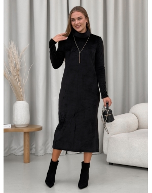 Тепла довга сукня на флісі чорна Merlini Тоффа 700001761