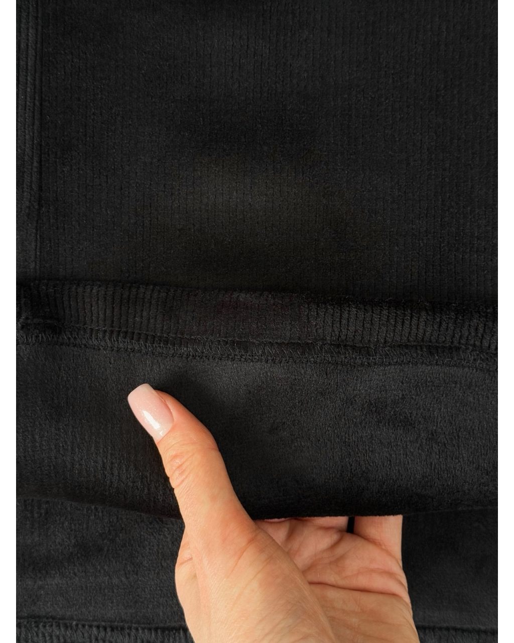 Теплое длинное платье на флисе черное Merlini Ренто 700001781