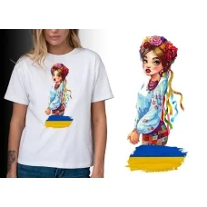 Женская патриотическая футболка Украиночка  Mishe 21100033